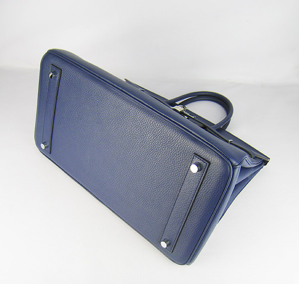 Replica Hermes Birkin 40CM Togo Bag Dark Blue 6099 Online - Click Image to Close